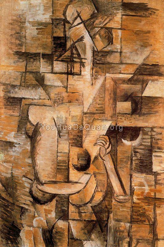 Woman with a Mandolin - 乔治·勃拉克